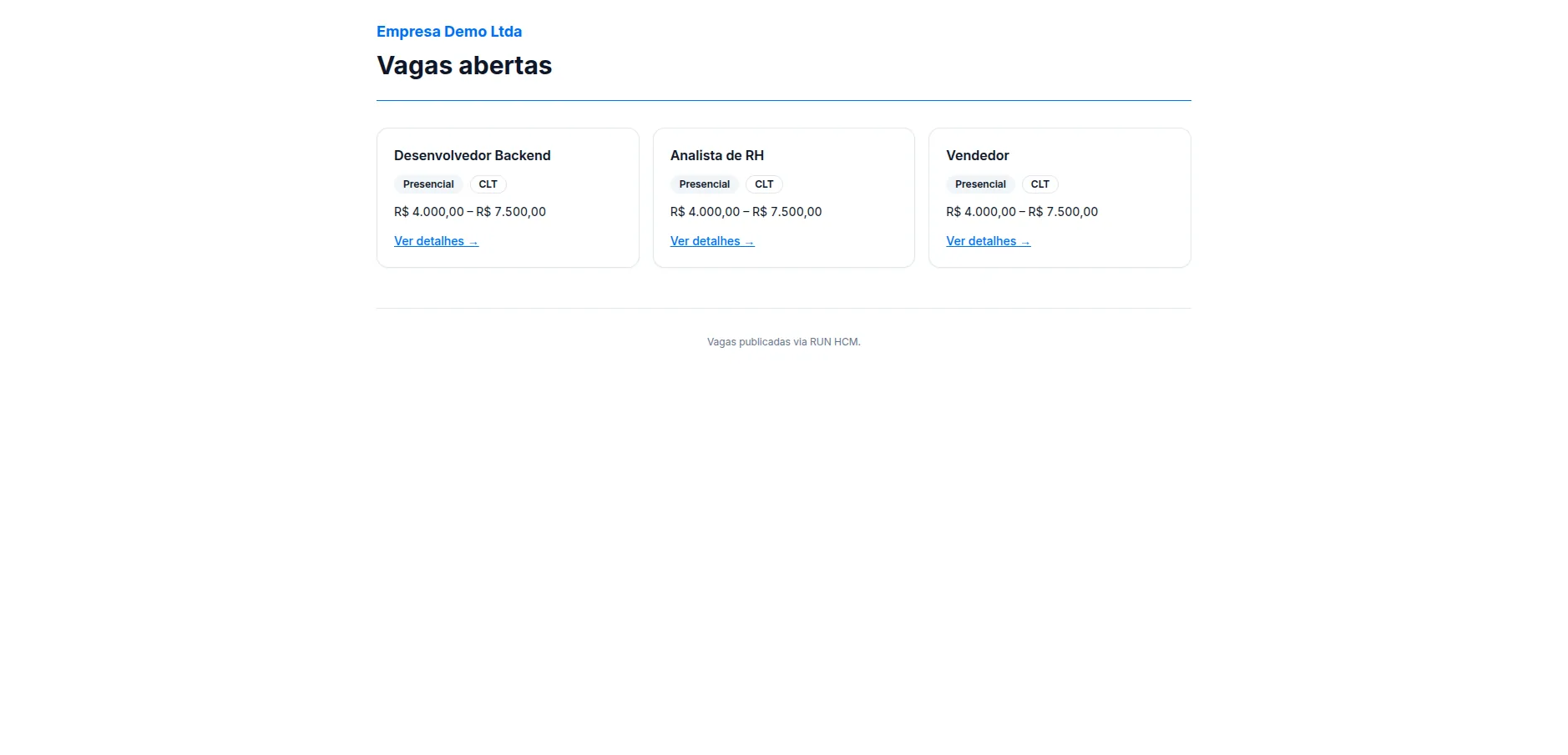 Uma página pública de vagas, sem contratar outra ferramenta